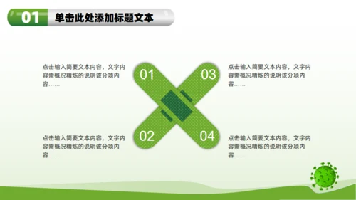 医疗健康行业总结汇报通用PPT模板