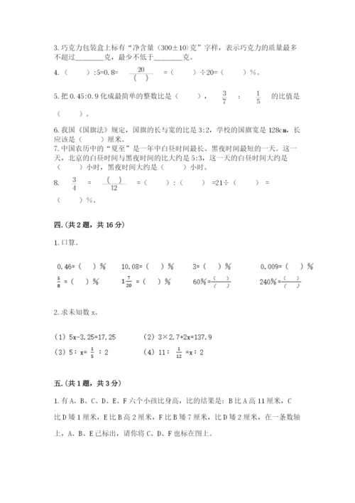 青岛版六年级数学下学期期末测试题及参考答案（轻巧夺冠）.docx