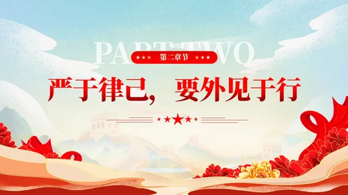 严于律己是党员干部的必修课党课课件ppt党建