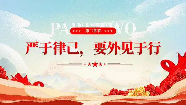 严于律己是党员干部的必修课党课课件ppt党建