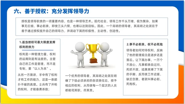 简约风3D小人领导力与执行力企业中层干部培训PPT课件