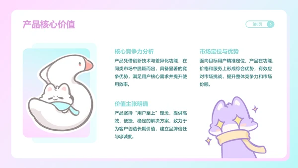 魔法狐狐蓝粉色渐变风产品介绍