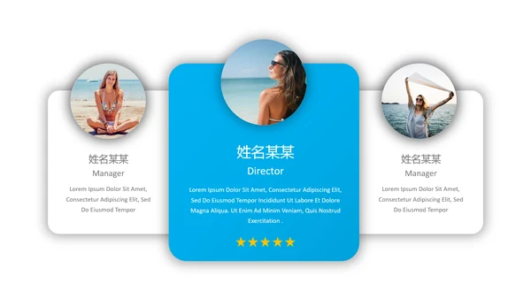 简洁蓝色创意版式旅行旅游宣传PPT模板