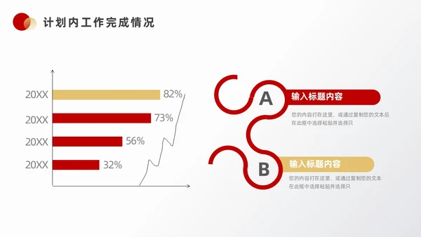 红色金色创意风个人年终总结ppt模板工作总结年终总结