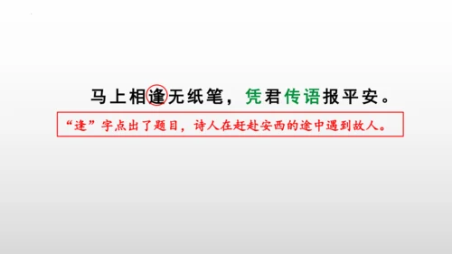 2023—2024学年统编版语文七年级下册第三单元课外古诗词诵读《逢入京使》课件 (共27张PPT)