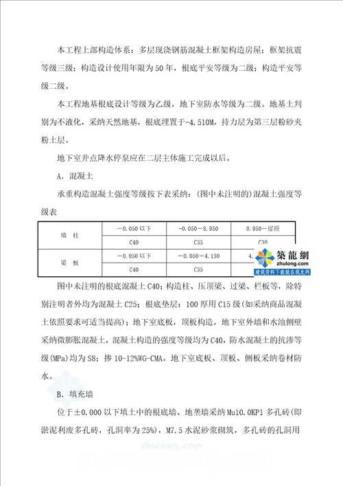 某市民服务中心工程施工组织设计范本