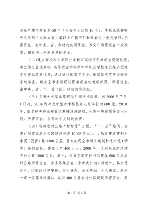 全市民生工程若干意见.docx