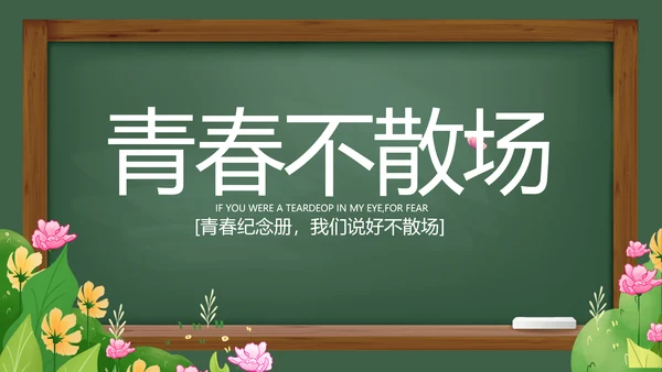 致青春毕业季青春毕业纪念册PPT
