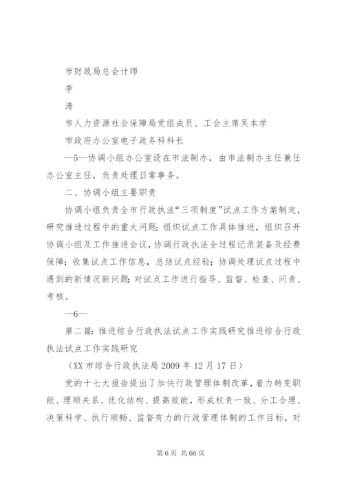 广元推进行政执法三项制度试点工作方案.docx