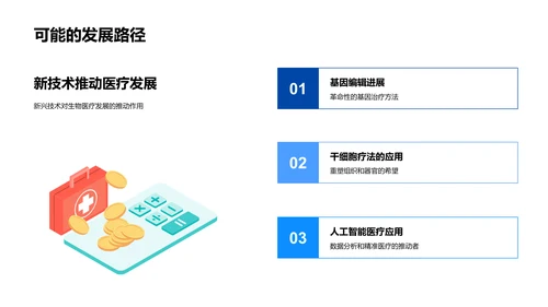 生物医疗述职报告PPT模板