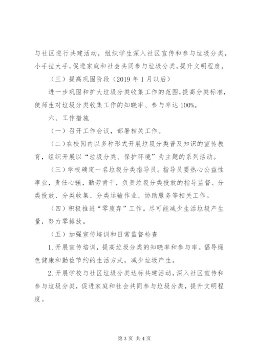 小学生活垃圾分类活动方案.docx