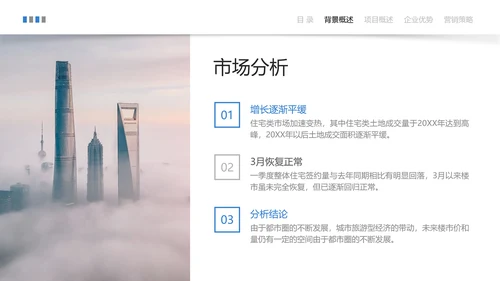 蓝色简约风建筑地产营销宣传方案