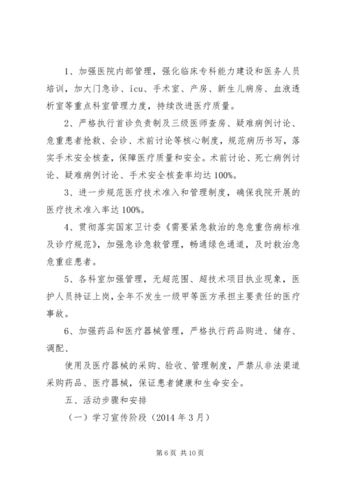 人民医院医德医风专项整治活动实施方案.docx