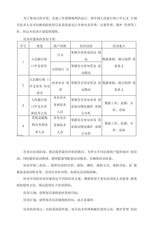 IT项目人员培训方案