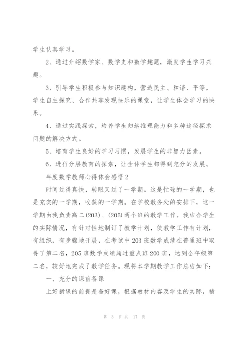年度数学教师心得体会感悟.docx