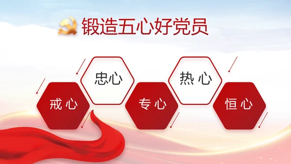 个人党员党建党支部年终述职报告PPT