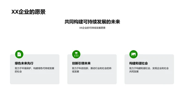 XX企业公益与环保行动PPT模板