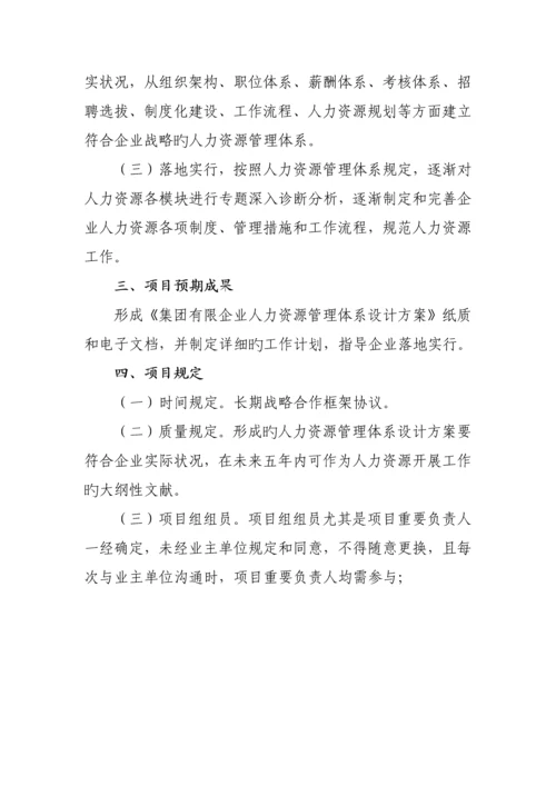 集团公司人力资源管理体系建设任务书.docx