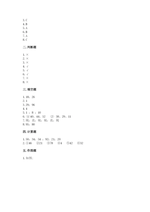 2022人教版二年级上册数学期中测试卷含完整答案【全国通用】.docx