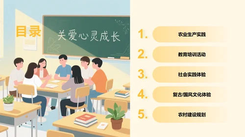 下乡志愿服务活动展示PPT模板