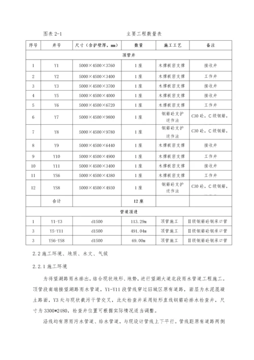 市政工程雨水顶管专项施工方案培训资料.docx