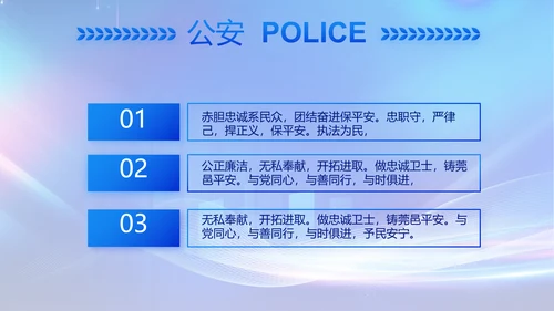 蓝色大气公安警察工作汇报动态PPT
