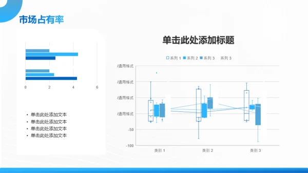 蓝色渐变风通用公司年度汇报PPT模板