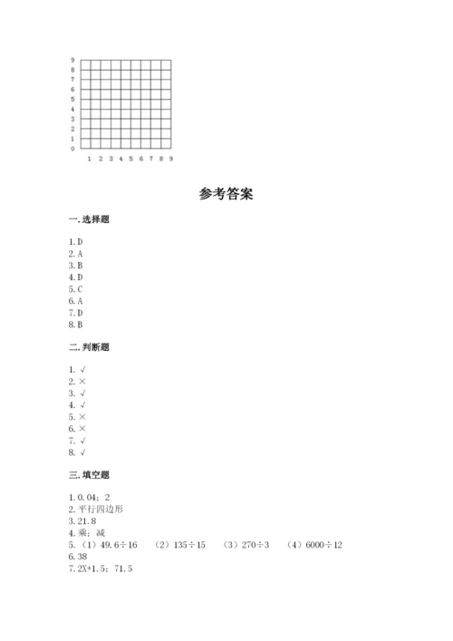 人教版五年级上册数学期末测试卷完美版.docx