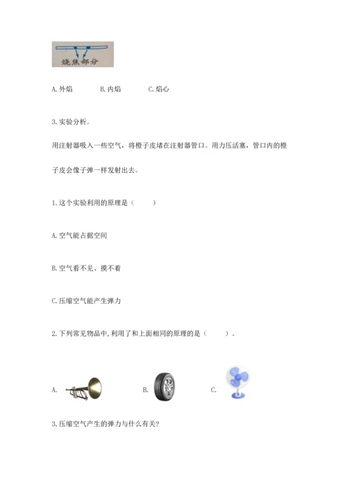 教科版三年级上册科学期末测试卷【各地真题】.docx
