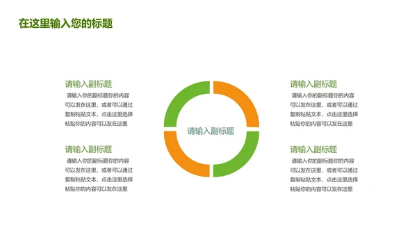 绿色植物小清新商业计划ppt模板