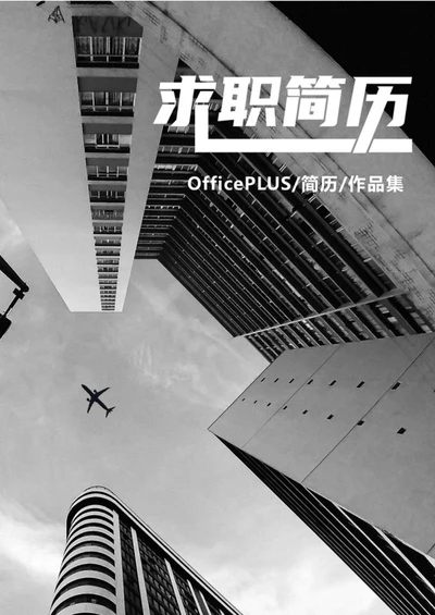 暗黑商务风设计师简历word模板