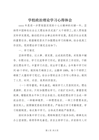 学校政治理论学习心得体会.docx