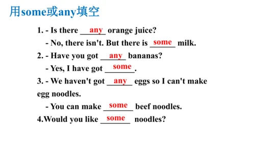 Module 4 Healthy food Unit 3 Language in use 课件（外研