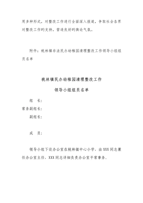 桃林镇民办幼儿园清理整治专项行动方案.docx