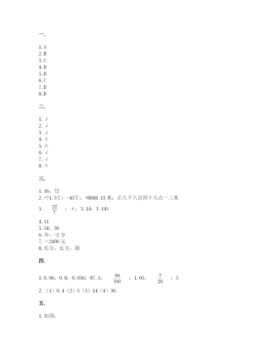 北师大版六年级数学下学期期末测试题附完整答案（夺冠）.docx