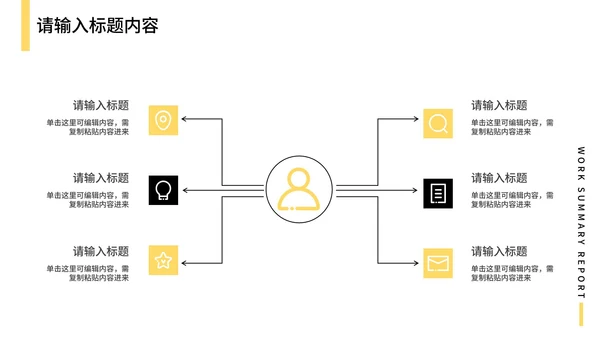 嫩黄简约工作总结汇报PPT模板