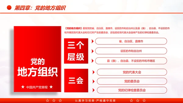 中国共产党章程党章党规学习解读PPT模板