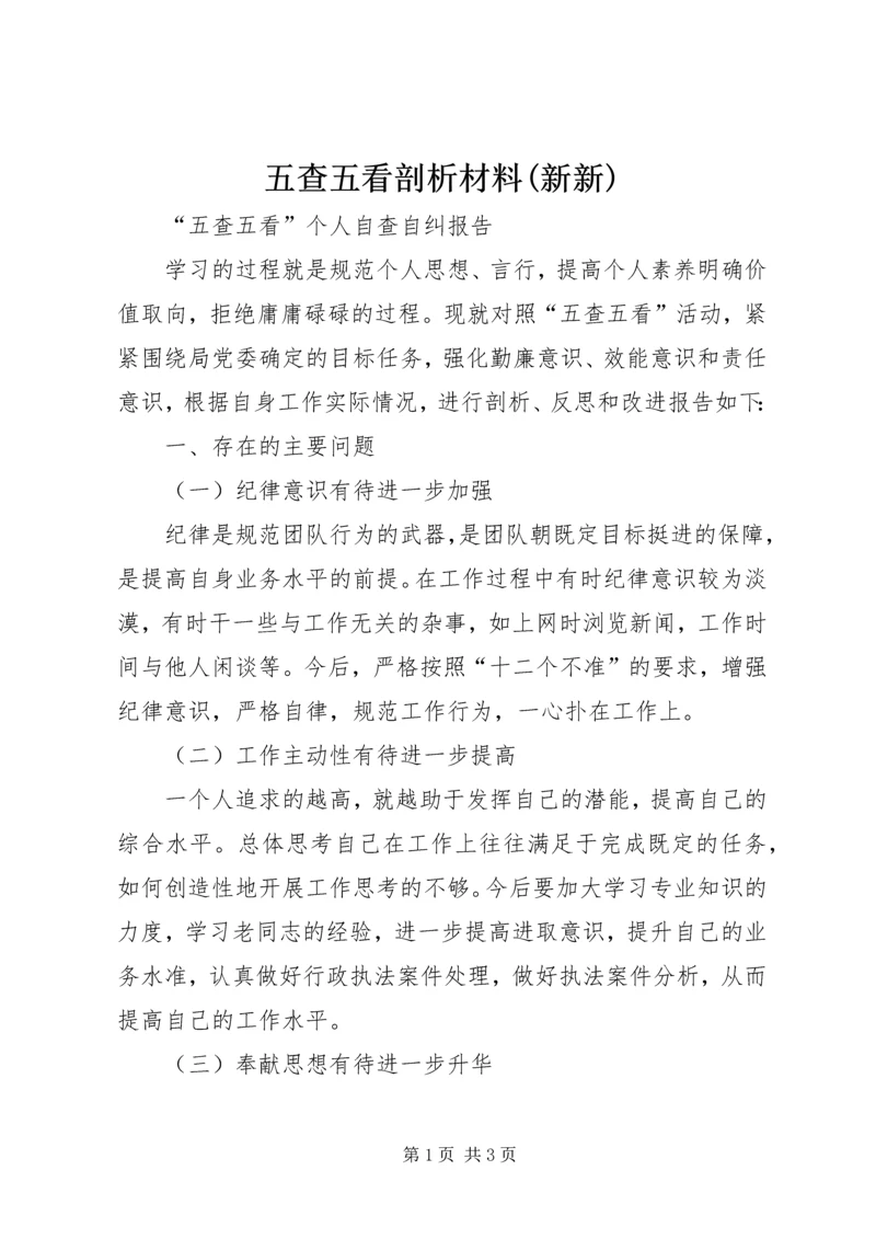 五查五看剖析材料(新新).docx