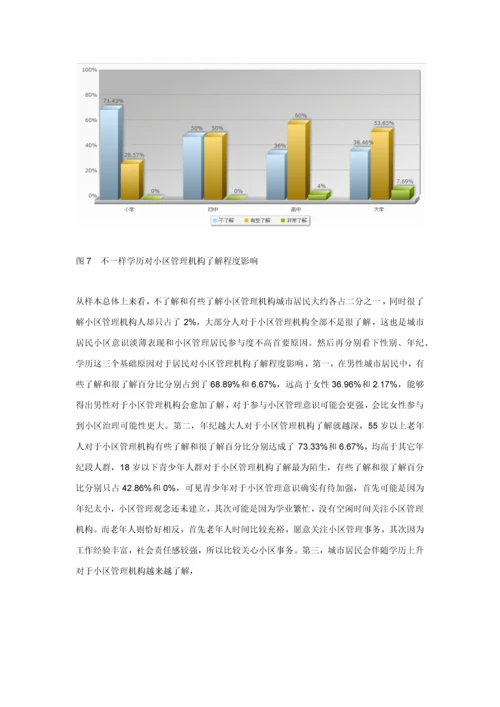 北京城市社区治理中居民参与调查分析报告.docx