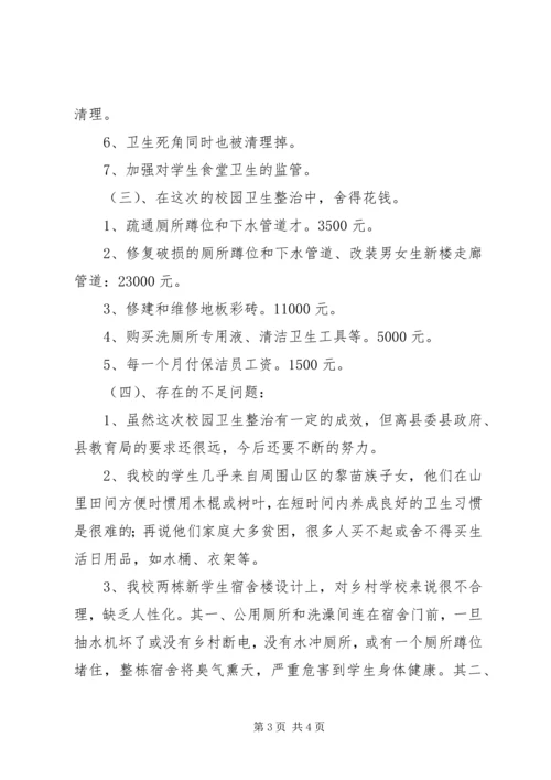 学校园卫生自查报告 (2).docx