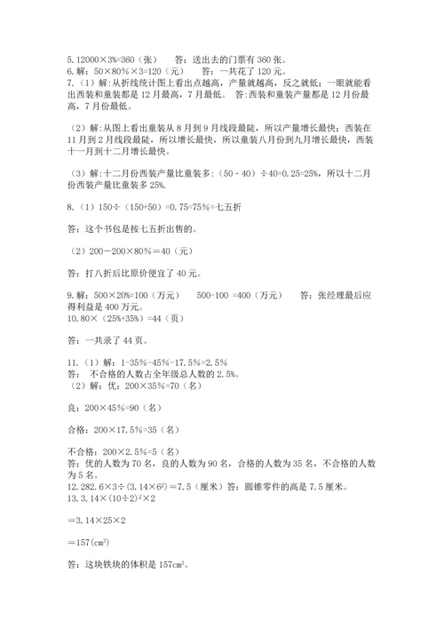 六年级小升初数学应用题50道及参考答案（实用）.docx