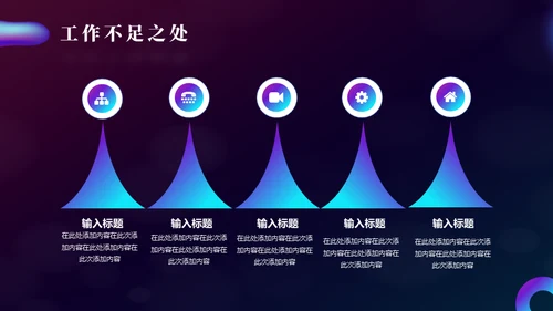 时尚幻彩抽象渐变年终述职报告通用PPT模板
