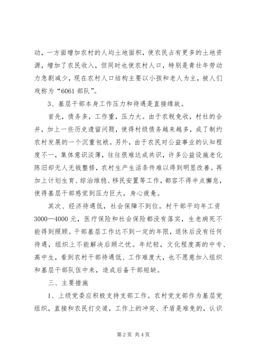 对基层党员干部队伍老龄化思考 (2).docx