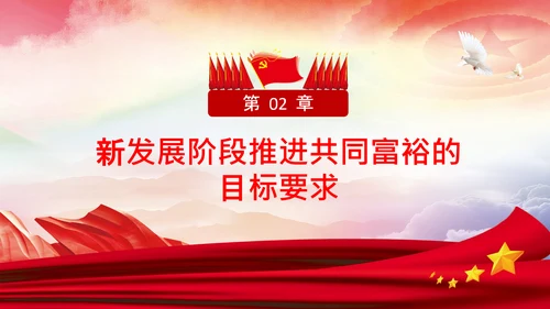 实现共同富裕思想政策意义原则党课PPT模板