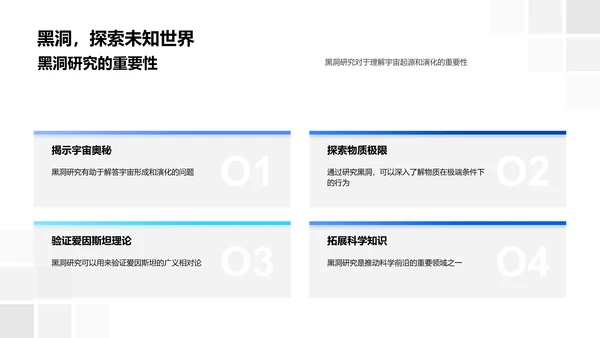 黑洞研究导论PPT模板