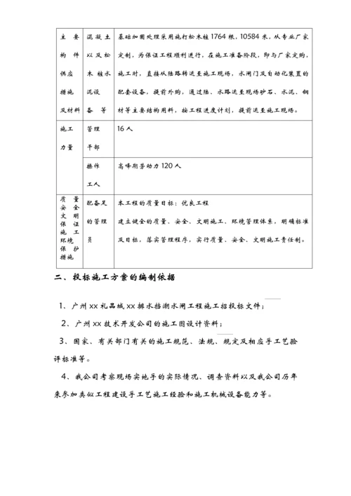 广州某挡潮水闸工程施工组织设计.docx