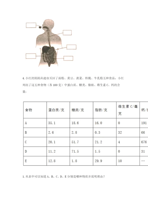 教科版四年级上册科学期末测试卷精品（实用）.docx