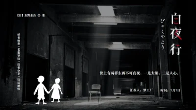 《白夜行》读书分享通用PPT模板