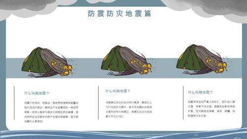 洪水泥石流自然灾害安全教育通用PPT模板