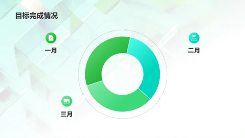 绿色创意年中工作总结PPT
